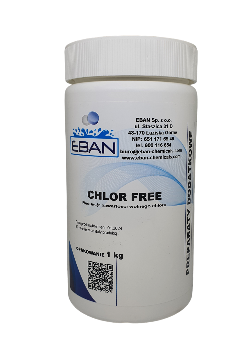 Chlor Free granulat do obniżania zawartości aktywnego chloru w wodzie basenowej 1kg