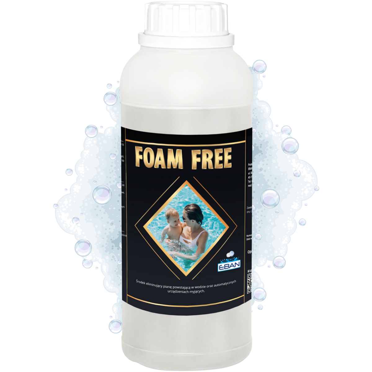 Foam Free środek do redukcji piany w wodzie basenowej 1 litr