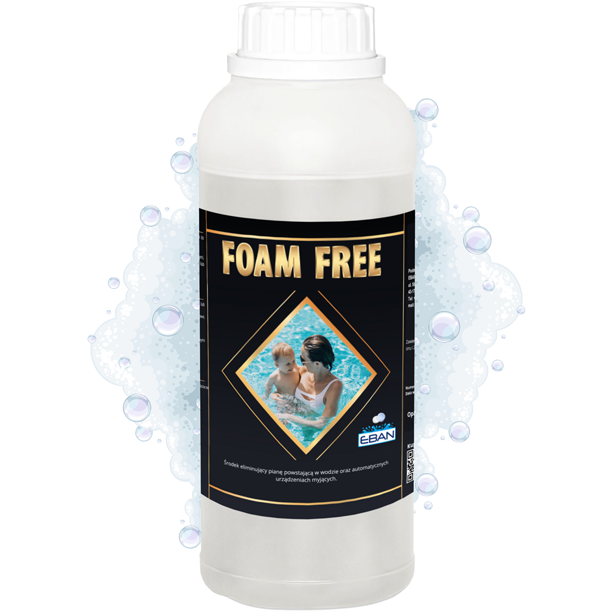 Foam Free - środek do redukcji piany w wodzie basenowej 1 litr