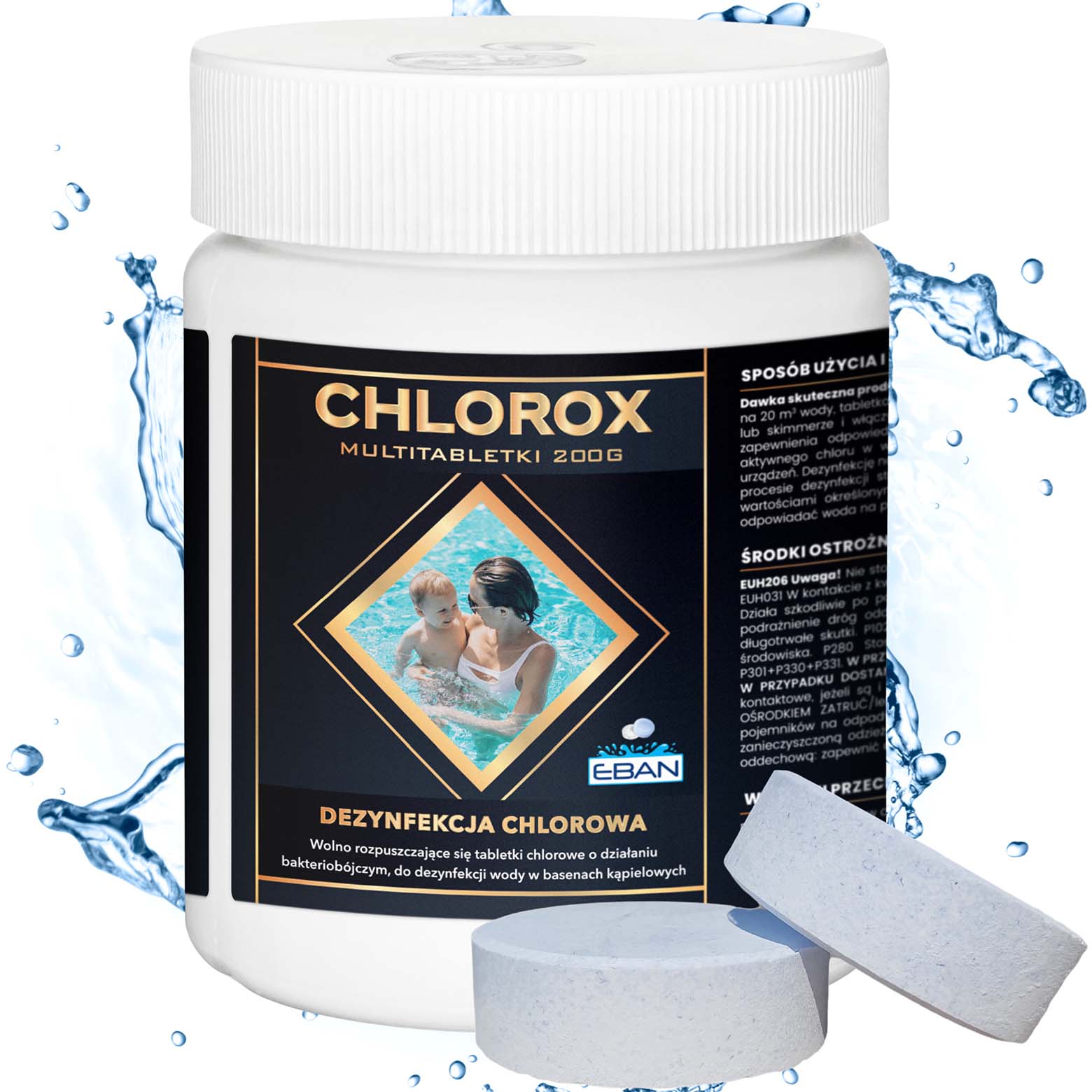 Chlorox Multi tabletki chlorowe 200g 0,4kg - dezynfekcja chlorowa EBAN