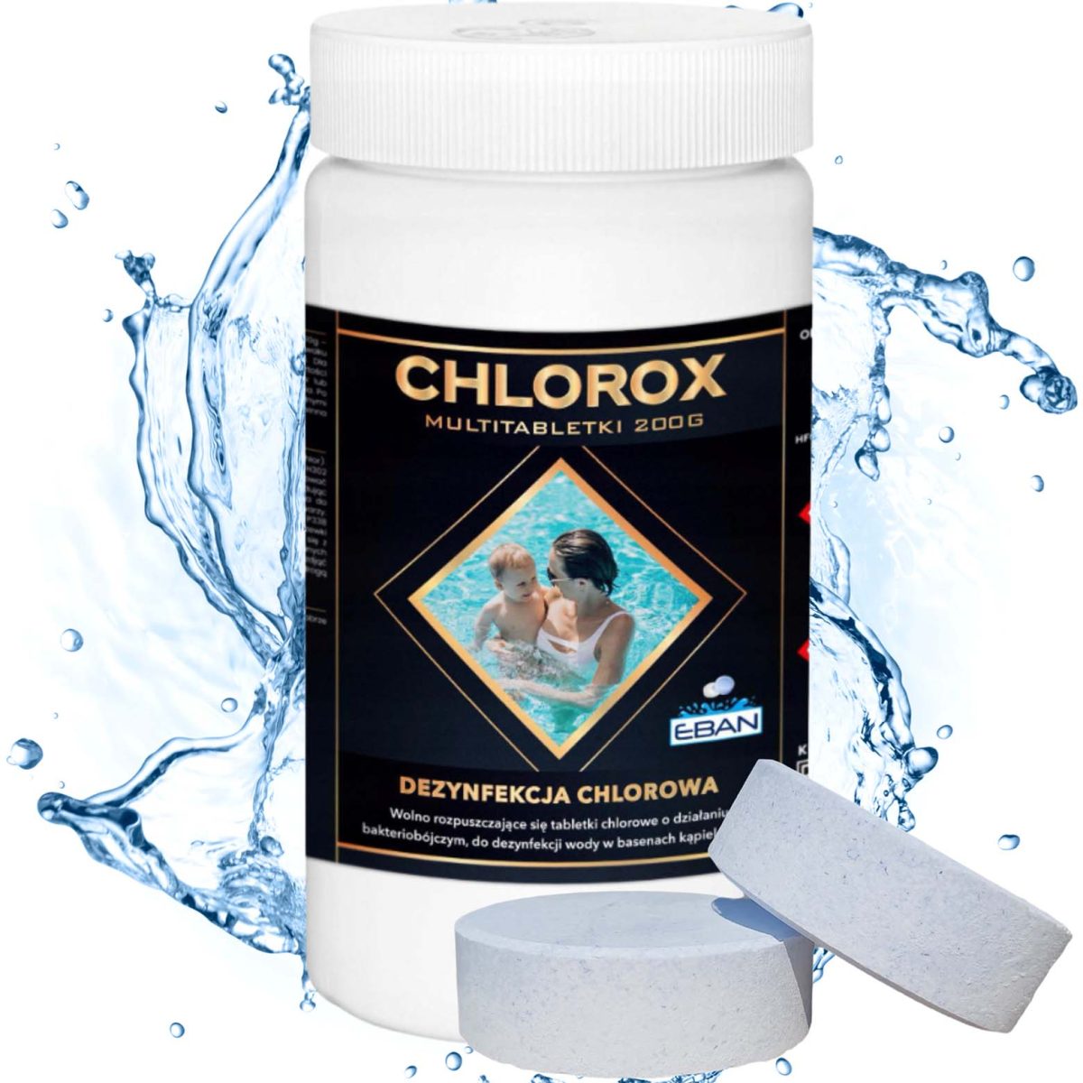 Chlorox Multi tabletki chlorowe 200g 1kg dezynfekcja chlorowa EBAN