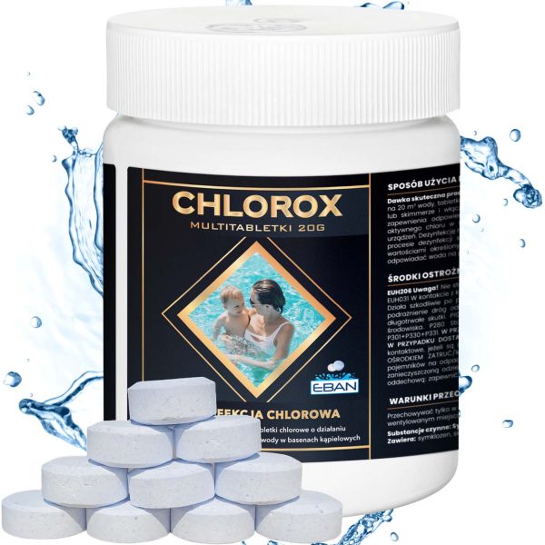 Chlorox Multi tabletki chlorowe 20g 0,5kg - dezynfekcja chlorowa EBAN