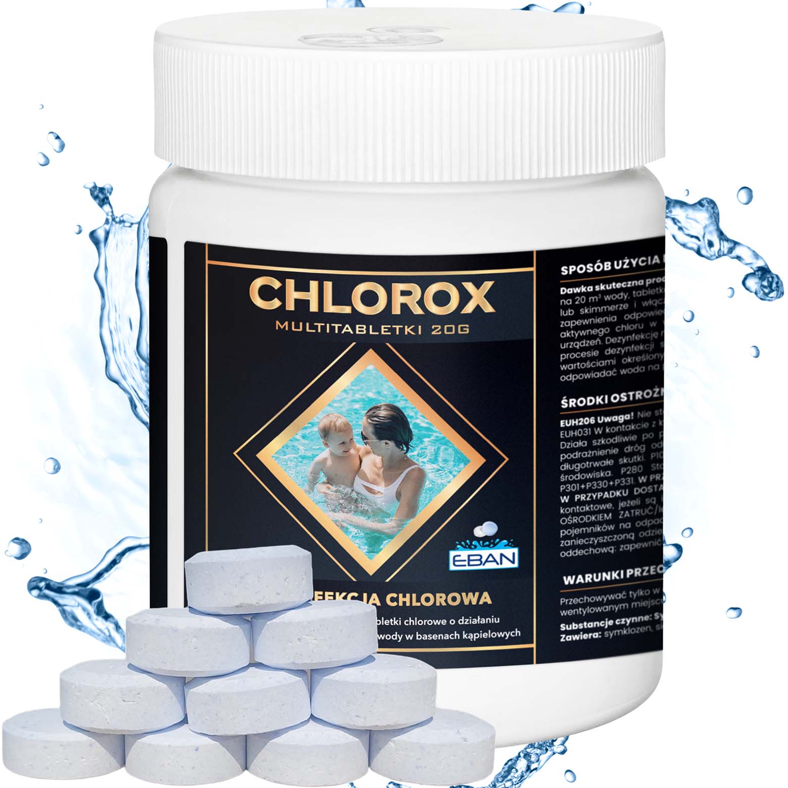 Chlorox Multi tabletki chlorowe 20g 0,5kg - dezynfekcja chlorowa EBAN