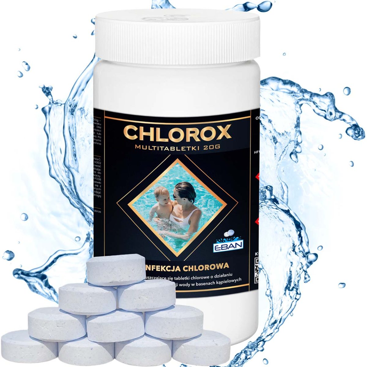 Chlorox Multi tabletki chlorowe 20g 1kg dezynfekcja chlorowa EBAN