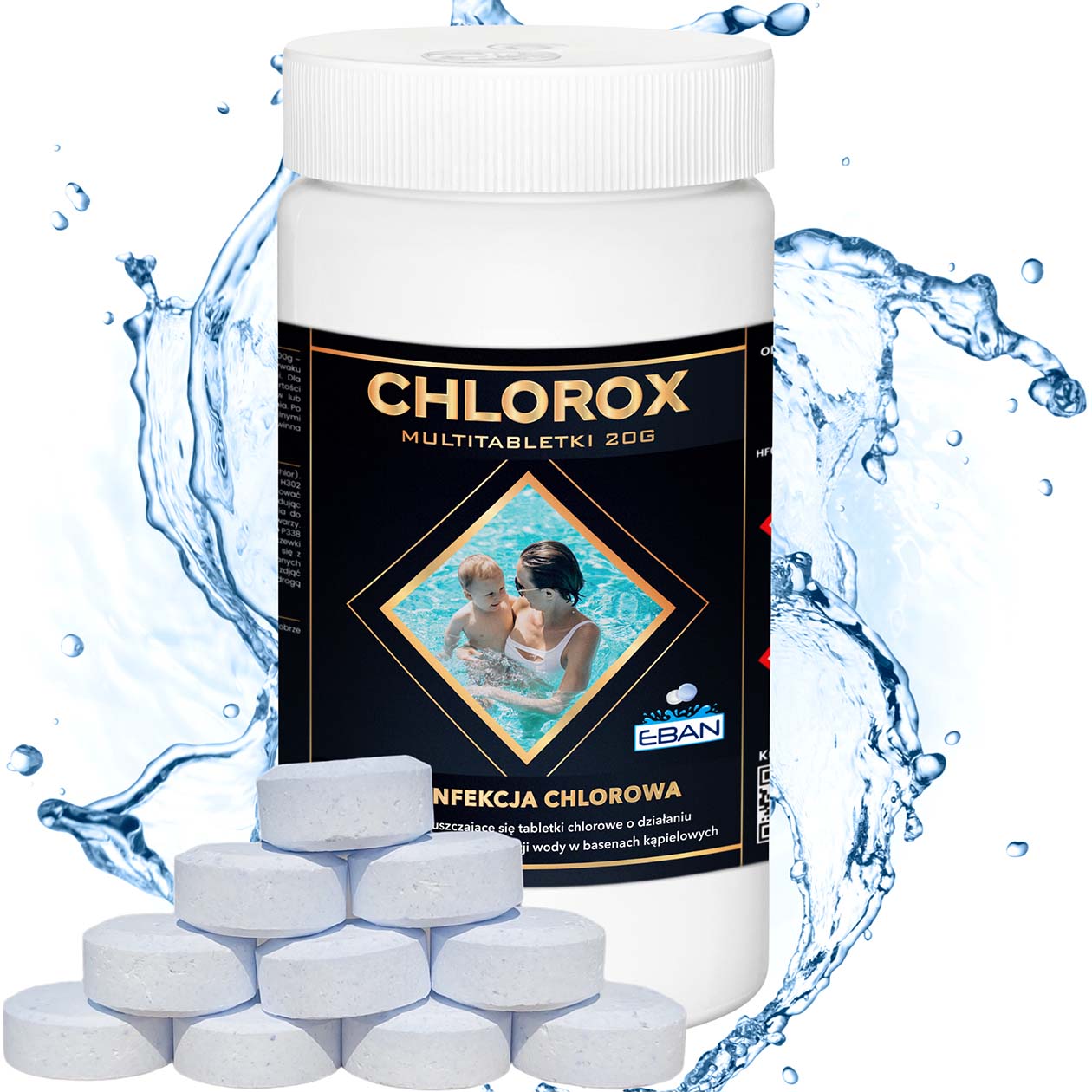 Chlorox Multi tabletki chlorowe 20g 1kg - dezynfekcja chlorowa EBAN