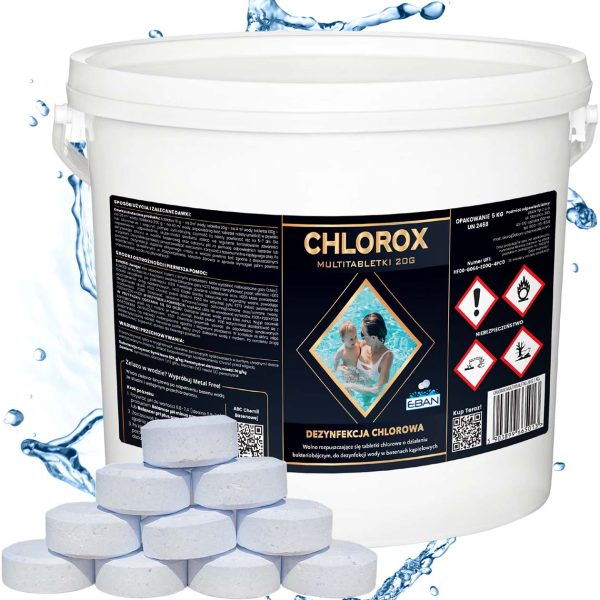 Chlorox Multi tabletki chlorowe 20g 5kg - dezynfekcja chlorowa EBAN