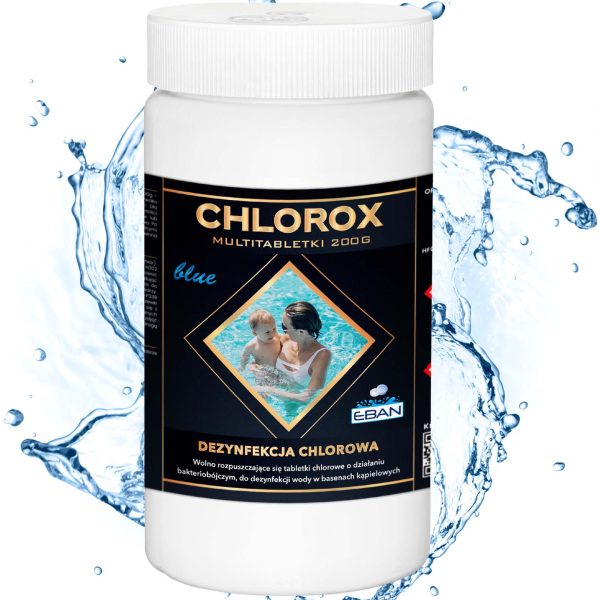 Chlorox Multi tabletki chlorowe BLUE niebieskie 200g 1kg - dezynfekcja chlorowa EBAN