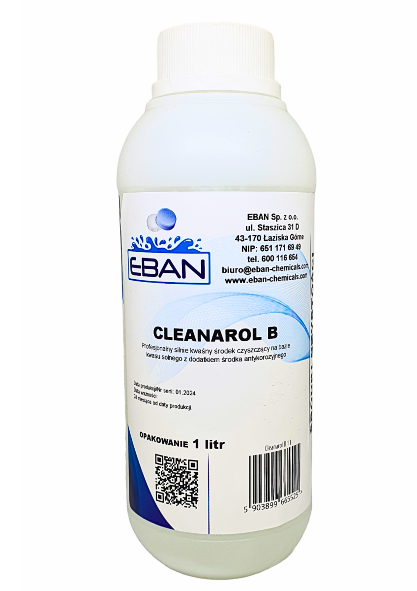 Cleanarol B silnie kwaśny środek do czyszczenia basenów — 1 L