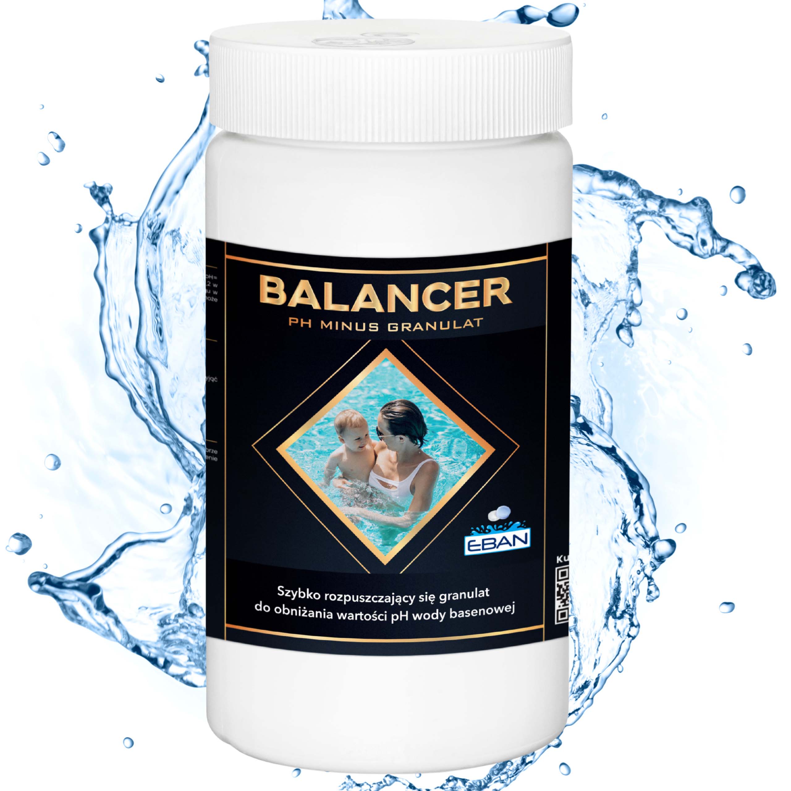 Balancer pH minus granulat 1,5 kg EBAN