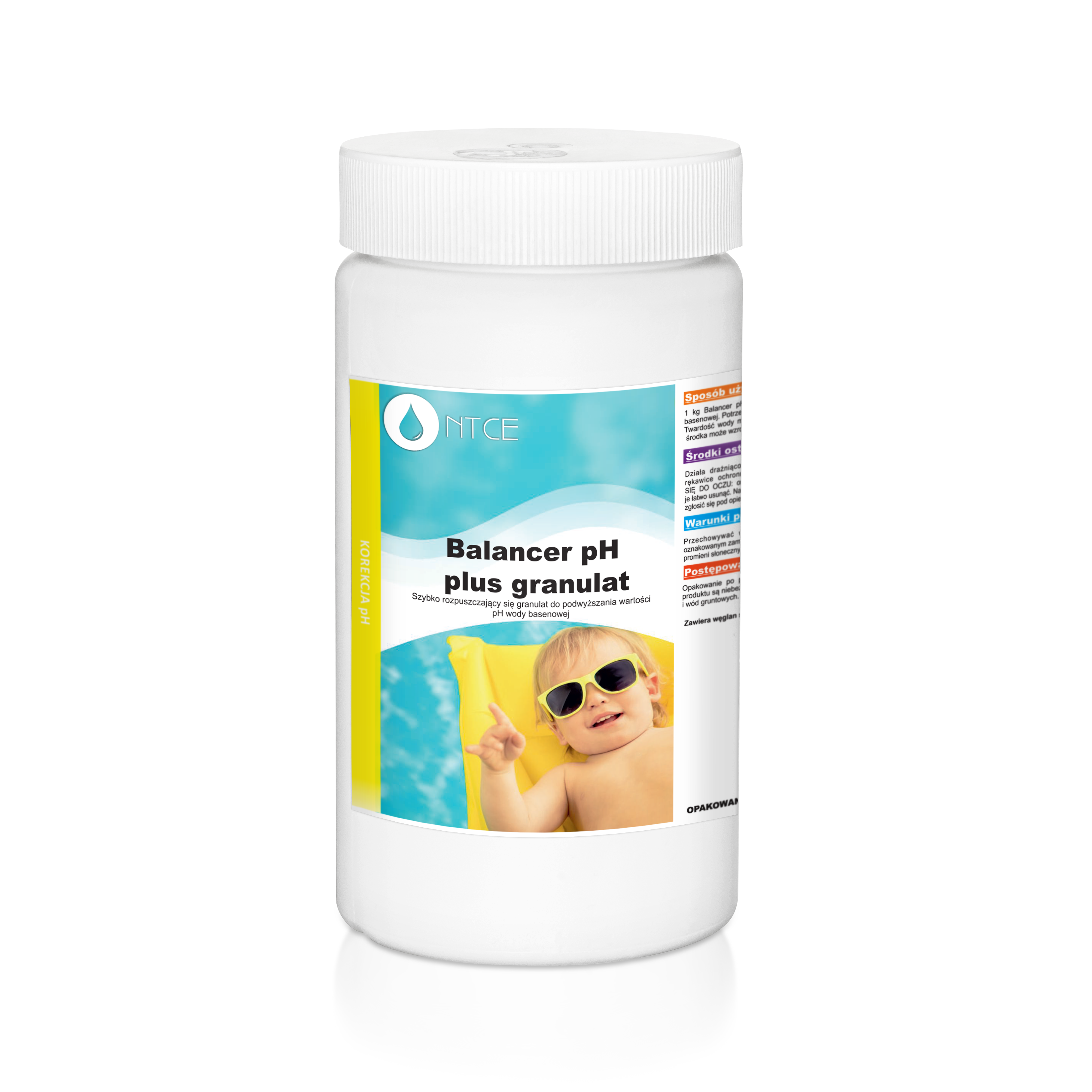 Balancer pH plus granulat do podwyższania wartości pH wody basenowej NTCE — 3 kg