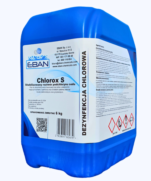 Stabilizowany roztwór podchlorynu sodu - Chlorox S 6 kg — 6 kg
