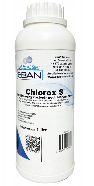 Chlorox S 1 litr - stabilizowany roztwór podchlorynu sodu