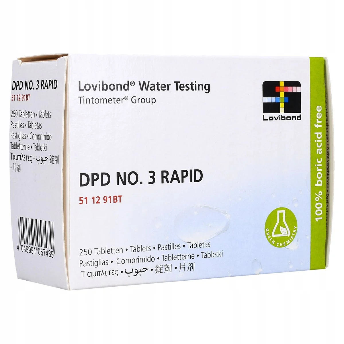 DPD3 Rapid tabletki do ręcznego testera chloru całkowitego wody basenowej