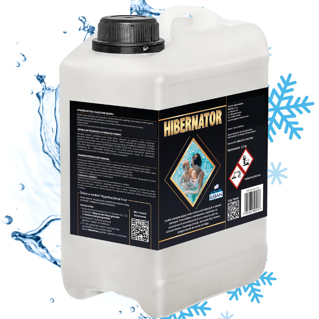 Hibernator 3,2 kg - środek do zimowania basenu — 0,5 l