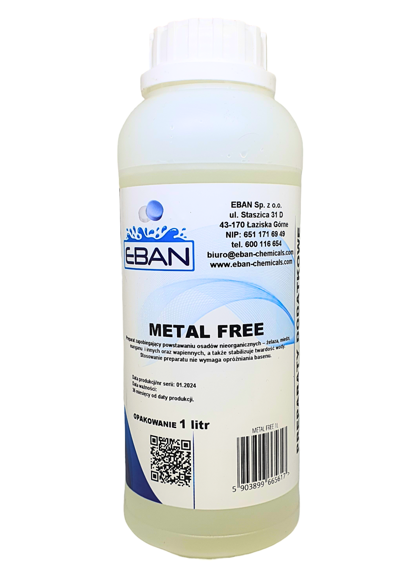 Metal Free środek eliminujący metale w wodzie basenowej 1kg