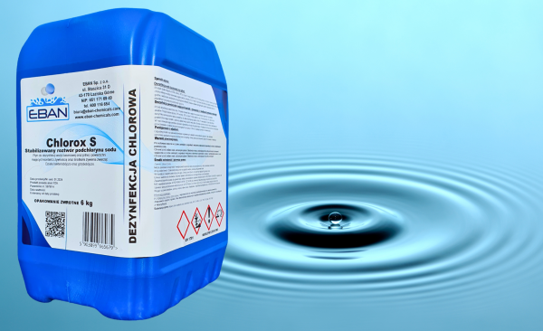 Stabilizowany roztwór podchlorynu sodu Chlorox S 6 kg — 6 kg x