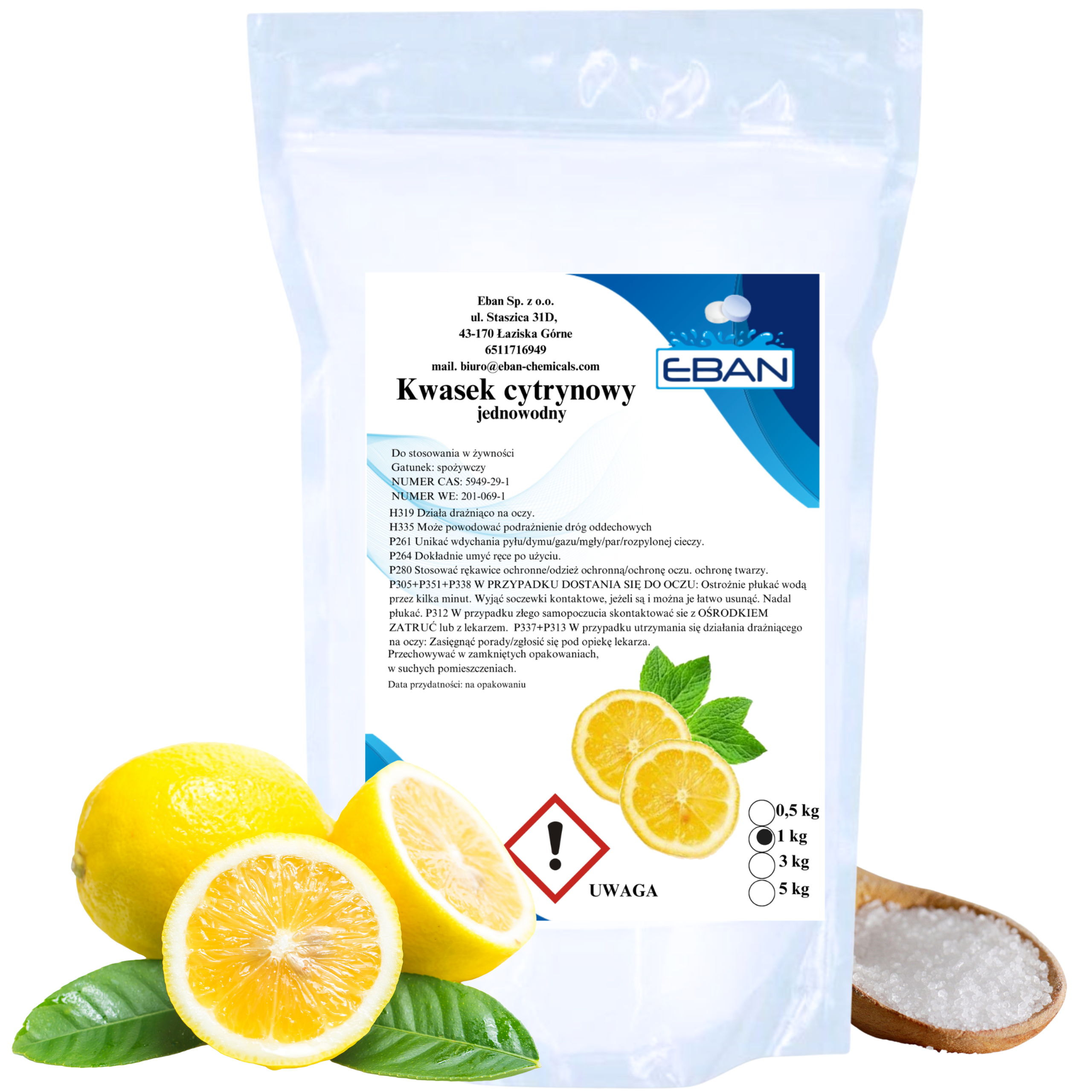 Kwasek cytrynowy 1 kg — 1 kg