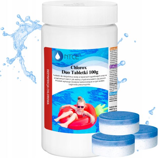 CHLOROX DUO TABLETKI WIELOFUNKCYJNE CHLOR DO BASENU — 1 kg