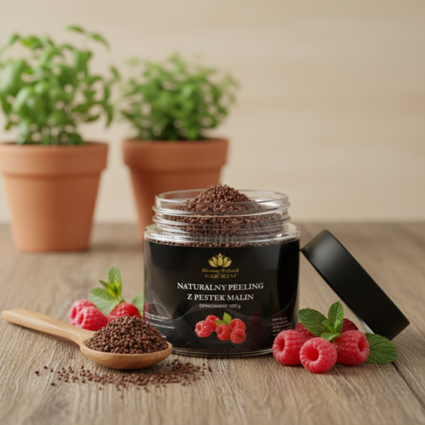 Naturalny Peeling z Pestek Malin do Twarzy i Ciała 100g
