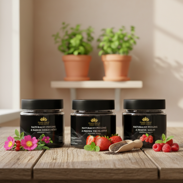 Naturalny Peeling z Pestek Malin do Twarzy i Ciała 100g