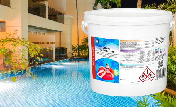 CHLOROX DUO TABLETKI WIELOFUNKCYJNE CHLOR DO BASENU, 0,5 kg